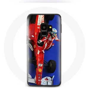 Coque pour Samsung Galaxy S9 Formule 1 Fernando Alonso Pilote automobile F1 Rouge Maniacase pas cher