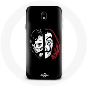 Coque pour Samsung Galaxy j7 2017 La casa de papel El Profesor Masque Split Maniacase pas cher