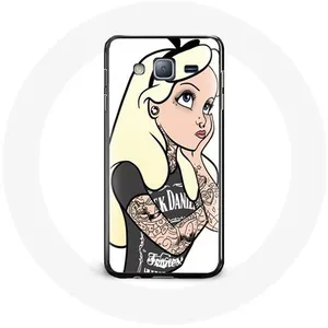 Coque pour Samsung Galaxy j3 2016 Alice Princesse tatouée Maniacase pas cher