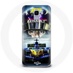 Coque pour Samsung Galaxy A6 2018 Formule 1 Fernando Alonso Díaz pilote automobile espagnol de F1 Maniacase pas cher