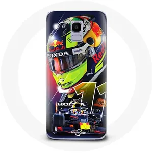Coque pour Samsung Galaxy A6 2018 Formule 1 Sergio Pérez Pilote automobile F1 Maniacase pas cher