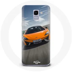 Coque pour Samsung Galaxy A8 2018 Formule 1 McLaren Orange Maniacase pas cher