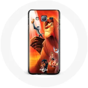 Coque pour Samsung Galaxy j3 2016 Le Roi Lion Simba et Mufasa Maniacase pas cher