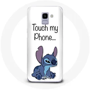 Coque pour Samsung Galaxy A6 2018 Lilo et Stitch mignon Fond blanc Maniacase