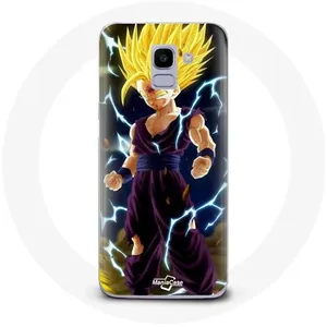 Coque pour Samsung Galaxy A6 2018 Dragon ball z Super SSJ2 Gohan Maniacase pas cher