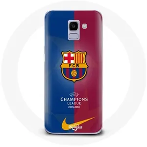 Coque pour Samsung Galaxy A8 2018 FC Barcelone Logo Équipe de football Maniacase pas cher