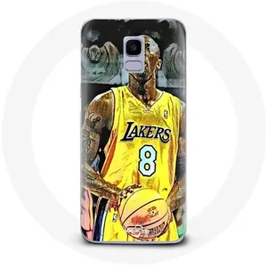 Coque pour Samsung Galaxy A6 2018 Kobe Bryant Dunk lakers 8 NBA Noir Maniacase pas cher