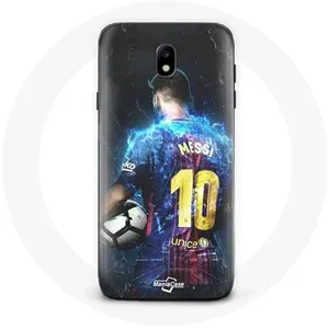 Coque pour Samsung Galaxy J7 2017 Lionel Messi Club de football de Barcelone FCB Maniacase pas cher