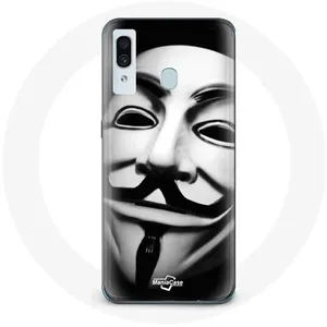 Coque pour Samsung Galaxy A20 Nous sommes légion masque anonyme Maniacase pas cher