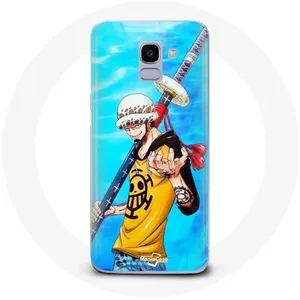 Coque pour Samsung Galaxy A8 2018 One Piece Manga Trafalgar Law epée Maniacase pas cher