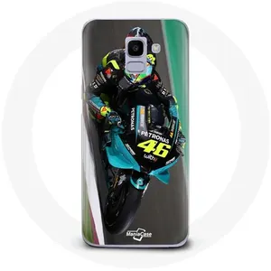 Coque pour Samsung Galaxy A8 2018 Valentino Rossi Pilote de motoGP 46 Maniacase pas cher
