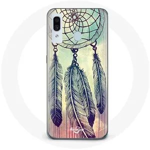 Coque pour samsung galaxy A30 Attrape rêve coloré marron Maniacase pas cher