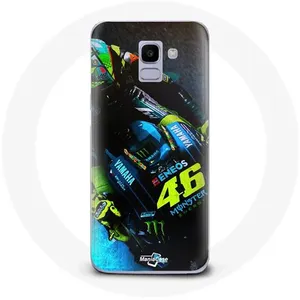 Coque pour Samsung Galaxy A8 2018 Valentino Rossi Pilote de course Moto GP Maniacase pas cher