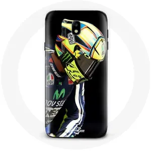 Coque pour Samsung Galaxy J7 2017 Valentino Rossi pilote de vitesse moto Maniacase pas cher