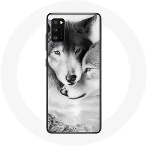 Coque pour samsung galaxy S20 Loup Duo animaux Maniacase pas cher