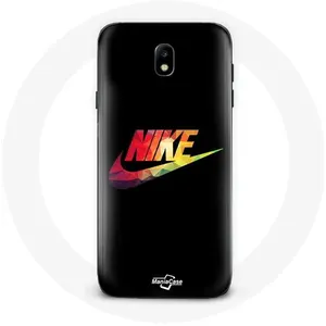Coque pour Samsung Galaxy J7 2017 Nike Logo Couleur fond noir Maniacase pas cher