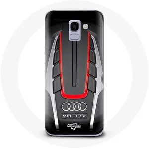 Coque pour Samsung Galaxy A6 2018 Audi S8 Logo rouge Maniacase pas cher