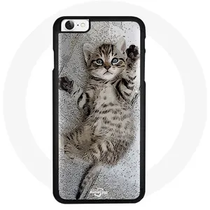 Coque pour Iphone 7 Chat chaton Bengal gris Maniacase pas cher