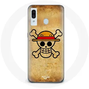 Coque pour Samsung Galaxy A20 One Piece Manga Tete de Mort Maniacase pas cher
