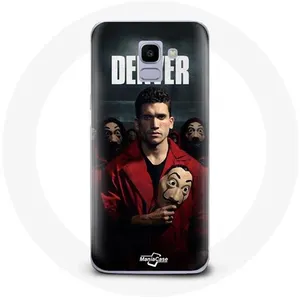 Coque pour Samsung Galaxy A6 2018 La Casa De Papel Denver Masque Maniacase pas cher