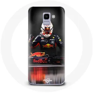 Coque pour Samsung Galaxy A8 2018 Formule 1 Max Verstappen Pilote F1 Red Bull RB15 Maniacase