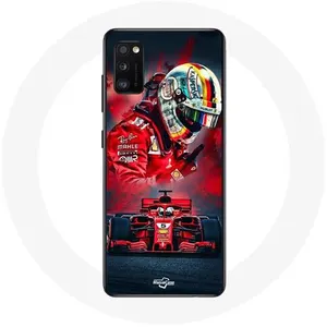Coque pour Samsung Galaxy S20 Formule 1 Sebastian Vettel Pilote F1 Rouge Maniacase pas cher