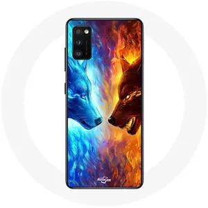 Coque pour samsung galaxy S20 Loup de Glace et de feu Maniacase pas cher