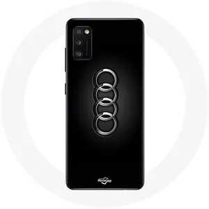Coque pour Samsung Galaxy S20 plus Audi Logo cache moyeu fond noir Maniacase pas cher