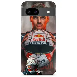 Coque Google Pixel 8a verstappen éclair Formule 1 Casque F1 Maniacase pas cher