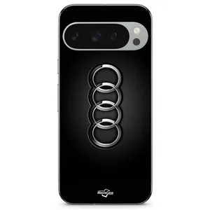 Coque Google Pixel 9 Pro XL Logo de voiture Audi front noir Maniacase pas cher