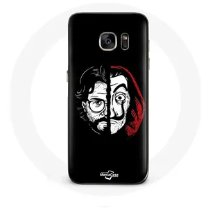 Coque pour samsung galaxy S6 La casa de papel El Profesor Masque Split Maniacase pas cher