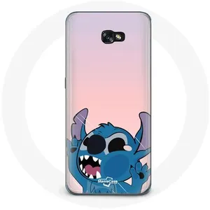 Coque pour Samsung Galaxy A3 2016 Stitch le Nez en l'air fond rose Maniacase pas cher