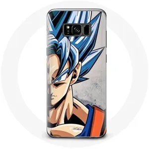 Coque pour Samsung Galaxy S8 Plus Anime Dragon Ball Goku Cheveux bleu Maniacase pas cher