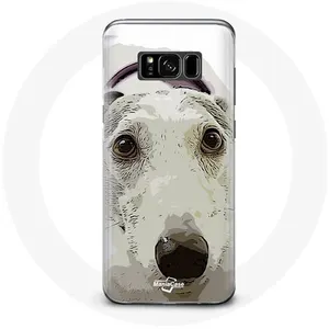Coque pour Samsung Galaxy S8 Plus Chien de Pitbull Blanc Maniacase pas cher