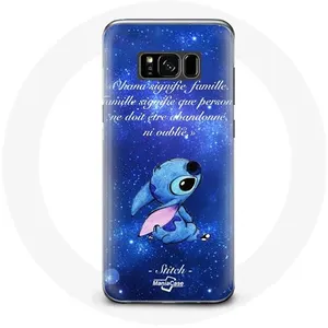 Coque pour Samsung Galaxy S8 plus Stitch Ohana Citation Maniacase pas cher