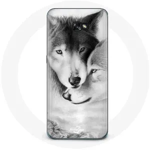Coque pour Samsung Galaxy A3 2016 Loup Duo animaux Maniacase pas cher