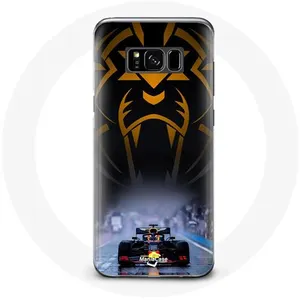 Coque pour Samsung Galaxy S8 plus Formule 1 Sebastian Vettel Pilote automobile F1 Noir Maniacase pas cher