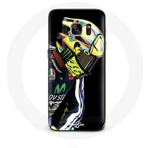 Coque pour Samsung Galaxy S6 edge Valentino Rossi pilote de vitesse moto Maniacase pas cher