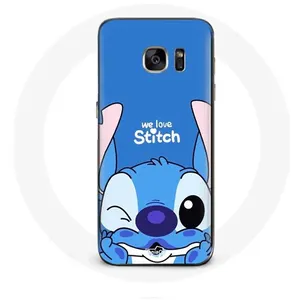 Coque pour Samsung Galaxy S6 Stitch mignon fond bleu Maniacase pas cher