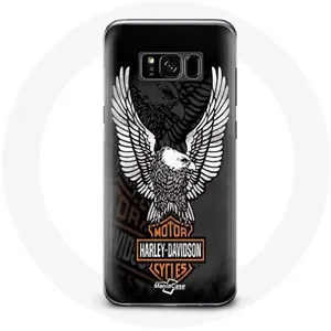 Coque pour Samsung Galaxy S8 plus Harley Davidson aigle logo Maniacase pas cher