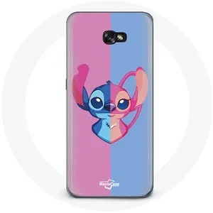 Coque pour Samsung Galaxy A5 2017 Stitch et angel bleu rose Maniacase pas cher