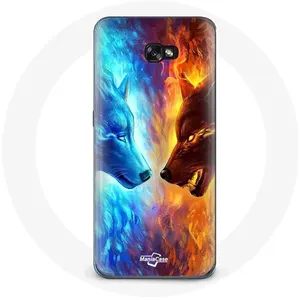 Coque pour samsung galaxy A5 2017 Loup de Glace et de feu Maniacase pas cher
