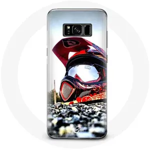 Coque pour Samsung Galaxy S8 plus Casque MotoCross Maniacase pas cher