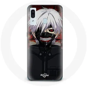 Coque pour Samsung Galaxy A30 Tokyo Ghoul Kaneki Ken Masque Japonais Anime Maniacase pas cher