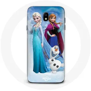 Coque pour Samsung Galaxy J7 2017 La Reine Des Neiges Elsa Anna Olaf Maniacase pas cher