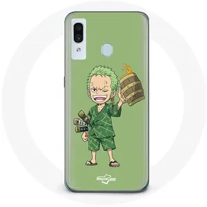 Coque pour Samsung Galaxy A20 One piece Manga Roronoa Zoro Maniacase pas cher