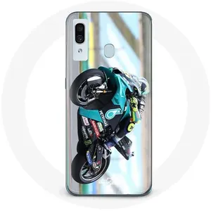 Coque pour Samsung Galaxy A20 Valentino Rossi pilote de moto Maniacase