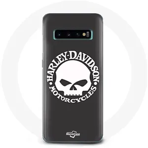 Coque pour Samsung Galaxy s10 plus Harley Davidson Motors Tete de mort Maniacase pas cher