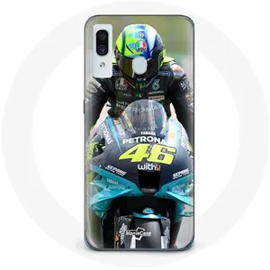 Coque pour samsung galaxy A30 Valentino Rossi Pilote de course moto 46 Maniacase pas cher