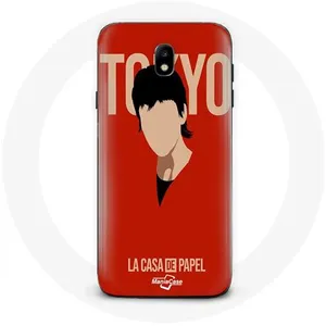 Coque pour Samsung Galaxy j7 2017 La casa de papel Tokyo Fanart logo Maniacase pas cher